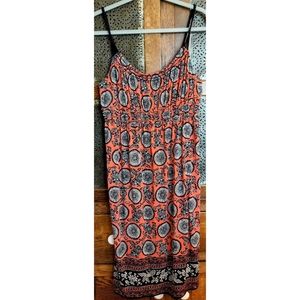 Max Studio Sundress, Size Large, Pink/Blue/White